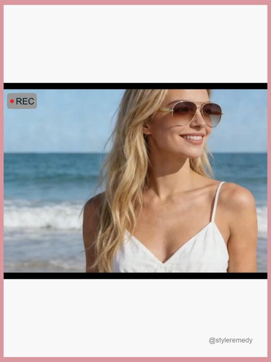 Metal Frame Pilot Sunglasses with UV Protection main image 7